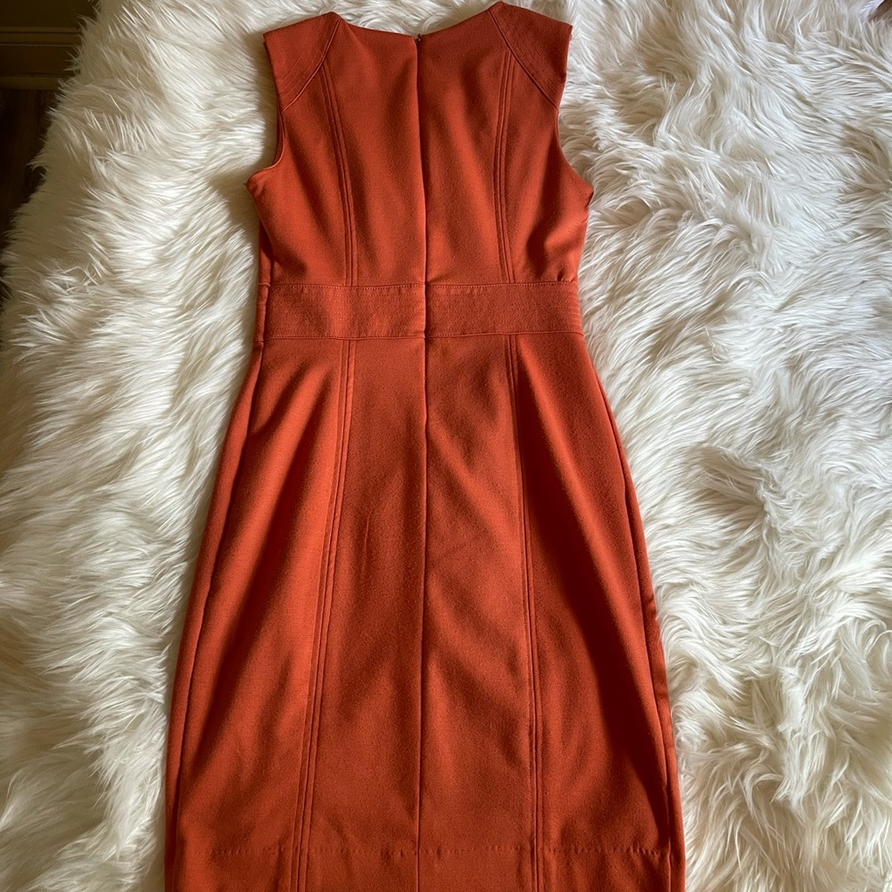 Banana Republic Orange Sleeveless Sheath Dress - Picture 4 of 4